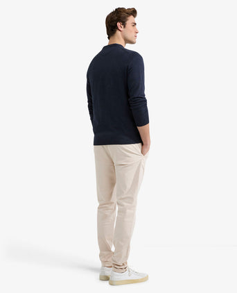 Sweater Round Neck Cotton | Navy