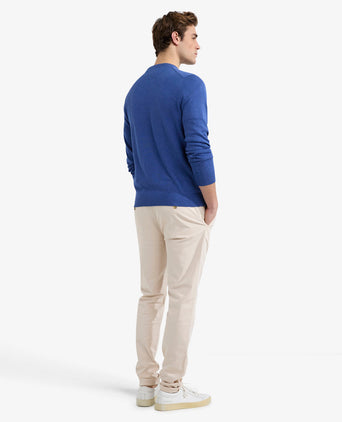 Sweater Round Neck Cotton | Royal Blue