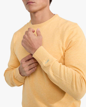 Trui Ronde Hals Cotton | Lemon Yellow
