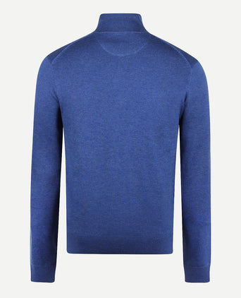 Trui Ritskraag Cotton | Royal Blue