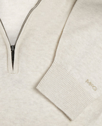 Sweater Zip Collar Cotton | Kit