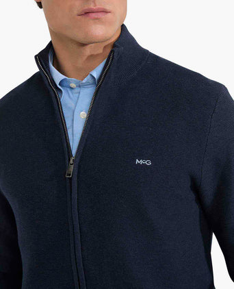 Vest Cotton with Logo | Navy