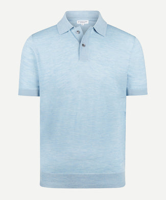 Polo Luxe Merino | Light Blue Polo Luxe Merino | Light Blue