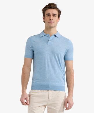 Polo Luxe Merino | Light Blue Polo Luxe Merino | Light Blue
