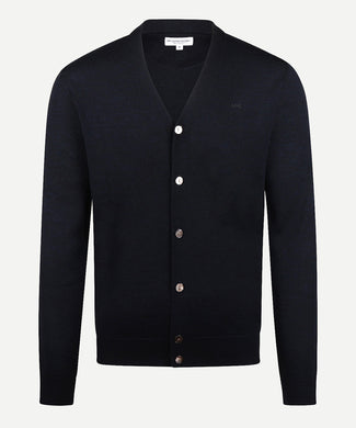 Vest Luxe Merino Knoopsluiting | Navy Vest Luxe Merino Knoopsluiting | Navy