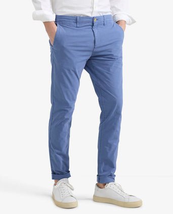 Chino Poplin Modern Fit | Vintage Blue