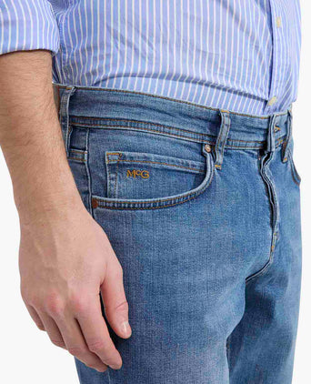 Jeans Slim Fit Blauw | Medium Blue Denim