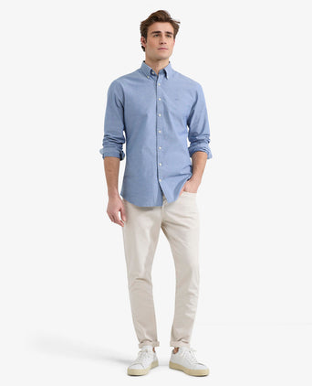 Overhemd Oxford Stretch | Navy