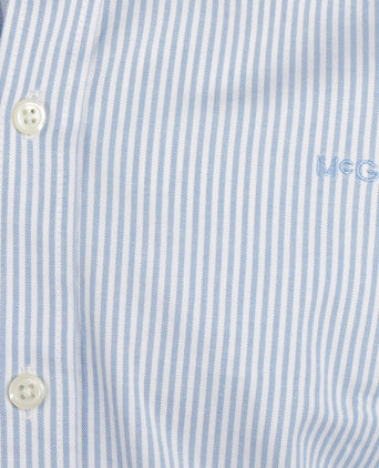 Shirt Oxford Stretch Small Stripe | Light Blue