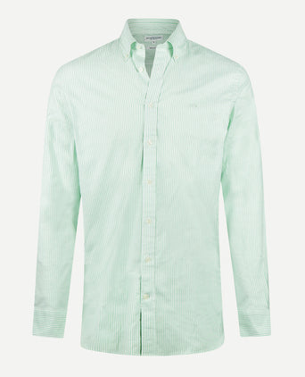 Overhemd Oxford Stretch Kleine Streep | Light Green