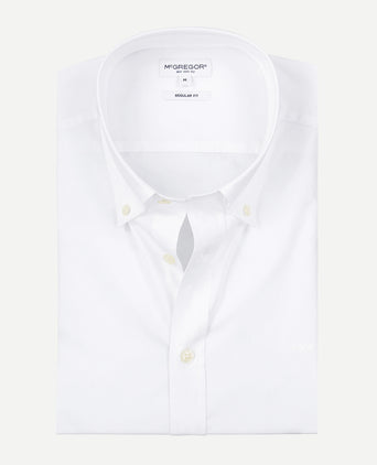 Overhemd Poplin Stretch | White