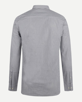 Shirt Poplin Stretch Stripe | Navy