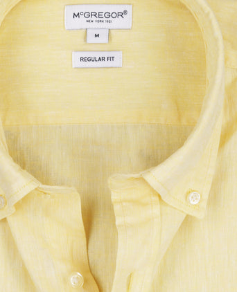 Overhemd Linnen Katoen | Lemon Yellow