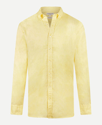 Overhemd Linnen Katoen | Lemon Yellow