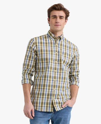 Overhemd Classic Ruit | Olive