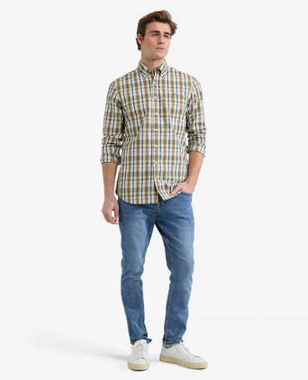 Overhemd Classic Ruit | Olive