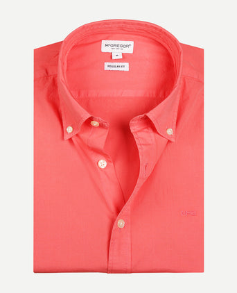 Overhemd Summer Poplin | Coral Red