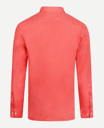 Overhemd Summer Poplin | Coral Red