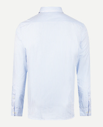 Overhemd Slim Fit Grote Streep | Medium Blue