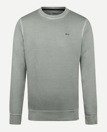 Sweater Garment Dyed | Ice Green