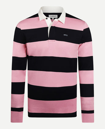 Rugby Jersey Big Stripes | Light Pink