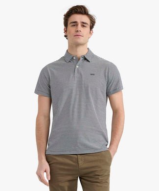 Polo Jersey Gestreept | Navy Polo Jersey Gestreept | Navy