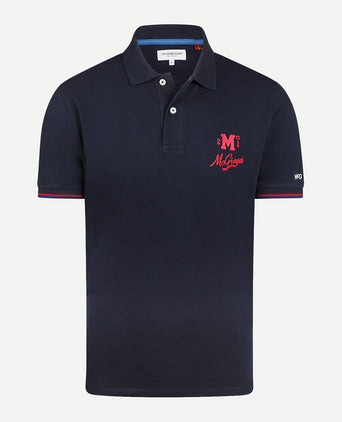 Polo Piqué met Embleem | Navy