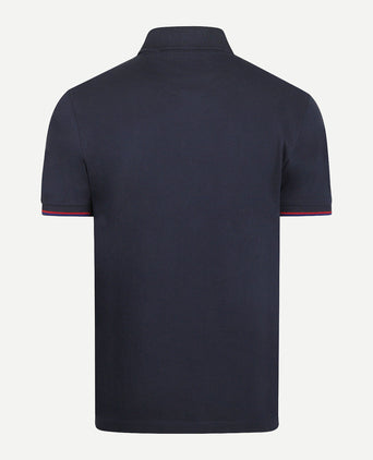 Polo Piqué met Embleem | Navy