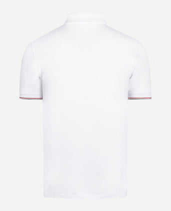 Polo Piqué with Emblem | White