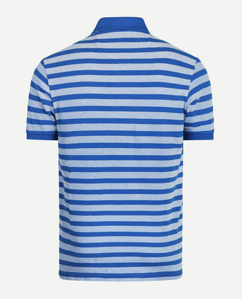 Polo Piqué Oxford Striped | Cobalt