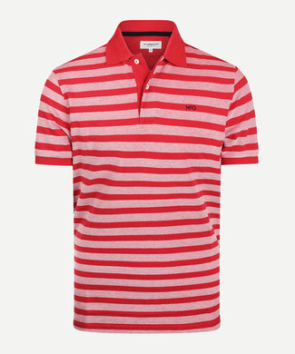 Polo Piqué Oxford Gestreept | Red Polo Piqué Oxford Gestreept | Red