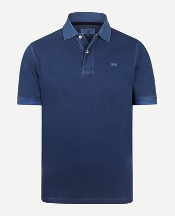 Polo Piqué Garment Dyed | Medium Blue