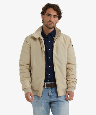 Classic Bomber Jacket | Sand Classic Bomber Jacket | Sand