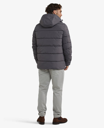 Hooded Bomber Jacket | Dark Grey