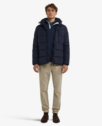 Hooded Bomber Jas | Navy