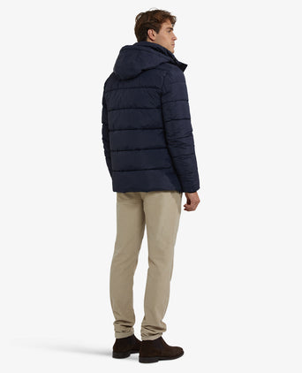 Hooded Bomber Jas | Navy