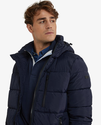 Hooded Bomber Jas | Navy