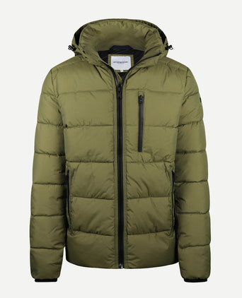 Hooded Bomber Jas | Moss Green