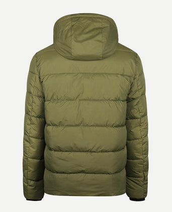 Hooded Bomber Jacket | Moss Green