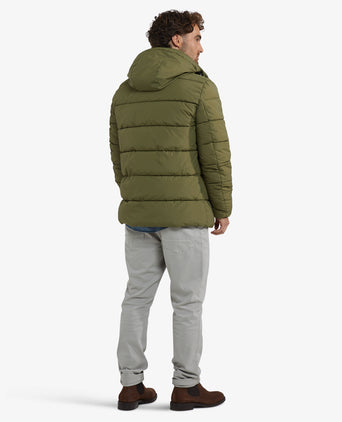 Hooded Bomber Jas | Moss Green