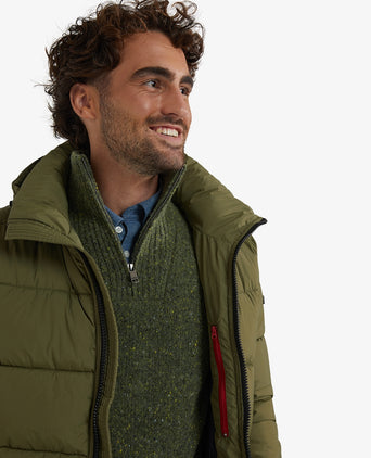 Hooded Bomber Jas | Moss Green