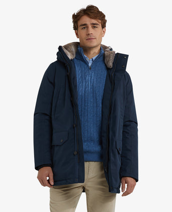 Parka Coat | Navy