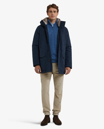 Parka Coat | Navy