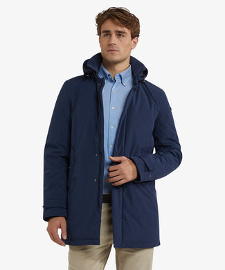 Hooded Raincoat | Navy Hooded Raincoat | Navy