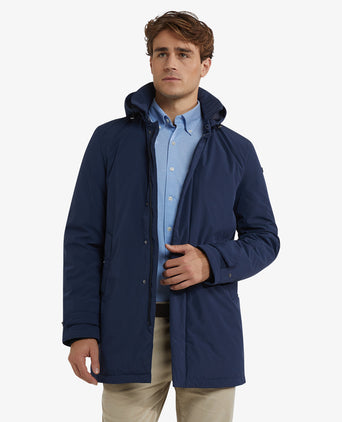 Hooded Raincoat | Navy
