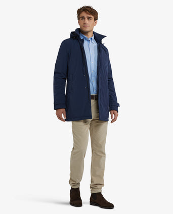 Hooded Raincoat | Navy