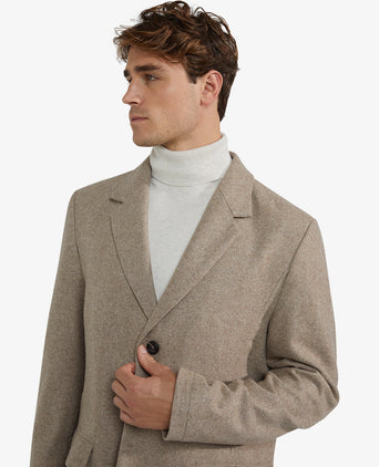Overcoat Twill Wool | Camel