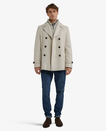 Peacoat Wol | Sand