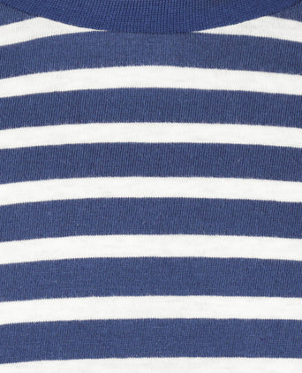 T-shirt Gestreept | Worker Blue