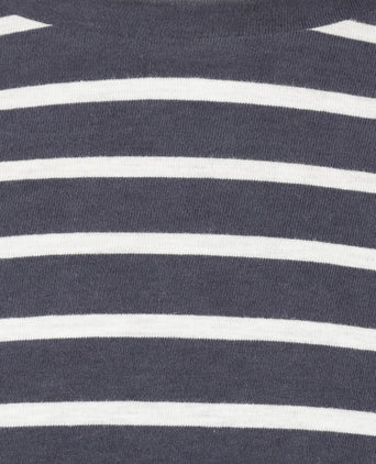 Striped Long Sleeve T-Shirt | Navy
